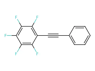 1,2,3,4,5-Pentafluoro-6-(2-phenylethynyl)benzene structure