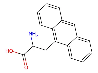 2-Amino-3-(9-anthryl)propanoic acid structure