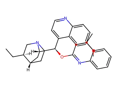 Hydroquinine 4-methyl-2-quinolyl ether structure