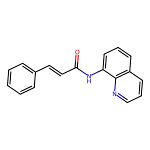 (2E)-3-phenyl-N-(quinolin-8-yl)prop-2-enamide structure