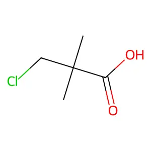 beta-Chloropivalic acid structure