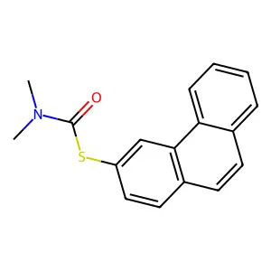 S-Phenanthren-3-yl dimethylcarbamothioate structure