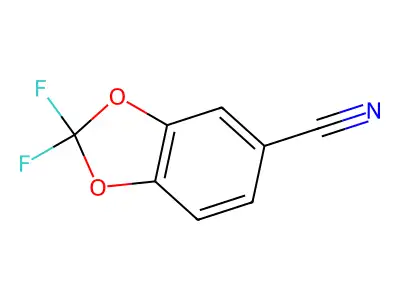 2,2-Difluoro-2H-1,3-benzodioxole-5-carbonitrile structure
