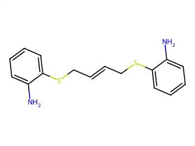 Aniline, 2,2'-(2-butenylenedithio)di-, (E)- structure