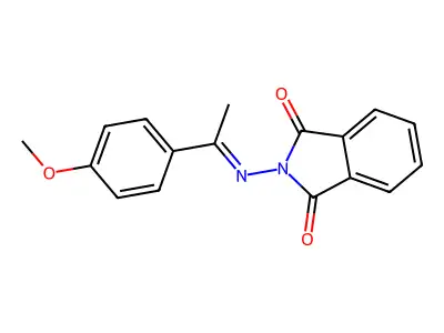 2-{[1-(4-methoxyphenyl)ethylidene]amino}-1H-isoindole-1,3(2H)-dione structure
