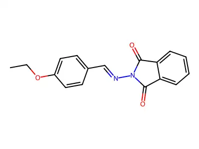 2-[(E)-(4-ethoxyphenyl)methylideneamino]isoindole-1,3-dione structure