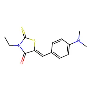 5-((4-(Dimethylamino)phenyl)methylene)-3-ethyl-2-thioxo-1,3-thiazolidin-4-one structure