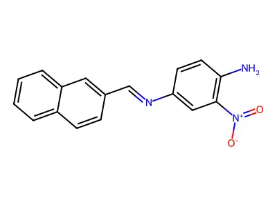 4-(Naphthalen-2-ylmethylideneamino)-2-nitroaniline structure