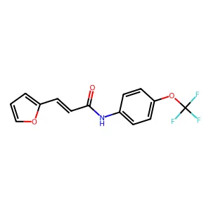 3-(2-furyl)-N-[4-(trifluoromethoxy)phenyl]acrylamide structure