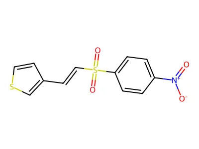 3-[2-(4-Nitrobenzenesulfonyl)ethenyl]thiophene structure