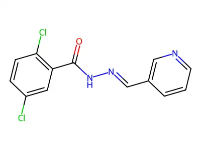 2,5-dichloro-N'-[(pyridin-3-yl)methylidene]benzohydrazide structure