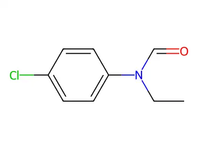 N-(4-chlorophenyl)-N-ethylformamide structure