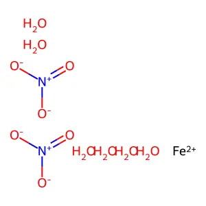 Ferrous nitrate hexahydrate structure