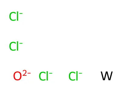 Tungsten chloride oxide (WOCl4) structure
