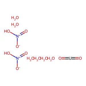Uranyl nitrate hexahydrate structure