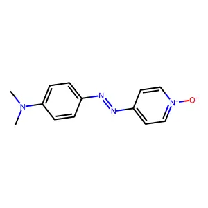 Pyridine-1-oxide-4-azo-p-dimethylaniline structure
