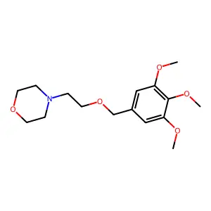 Morpholine, 4-(2-((3,4,5-trimethoxybenzyl)oxy)ethyl)- structure