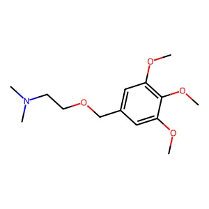Ethylamine, N,N-dimethyl-2-((3,4,5-trimethoxybenzyl)oxy)- structure