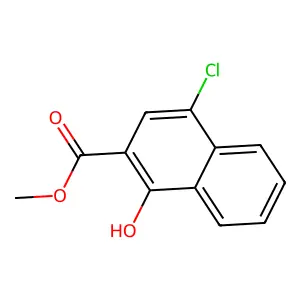Methyl 4-chloro-1-hydroxy-2-naphthoate structure
