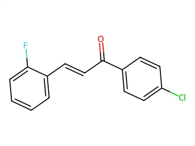 (E)-1-(4-chlorophenyl)-3-(2-fluorophenyl)-2-propen-1-one structure