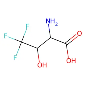 (2S,3R)-2-amino-4,4,4-trifluoro-3-hydroxybutanoic acid structure