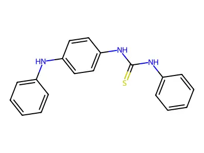 N-(4-anilinophenyl)-N'-phenylthiourea structure
