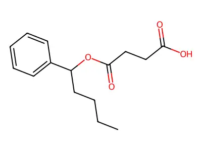 1-(1-Phenylpentyl) butanedioate structure
