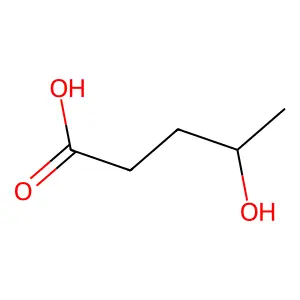 4-Hydroxyvaleric acid structure