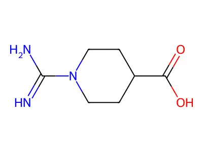 1-Carbamimidoyl-piperidine-4-carboxylic acid structure