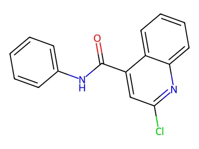 2-chloro-N-phenylquinoline-4-carboxamide structure