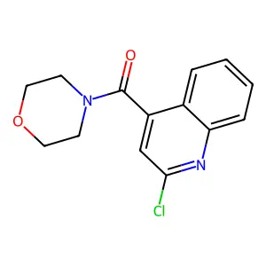 2-Chloro-4-(morpholin-4-ylcarbonyl)quinoline structure