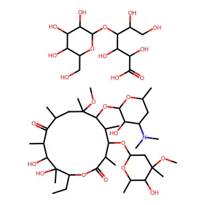 Clarithromycin lactobionate structure
