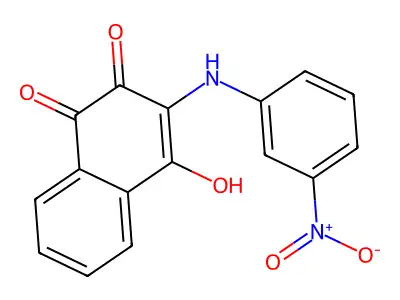 1,4-Naphthalenedione, 2-hydroxy-3-((3-nitrophenyl)amino)- structure