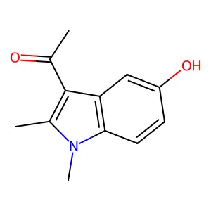 1-(5-Hydroxy-1,2-dimethyl-1H-indol-3-yl)-ethanone structure