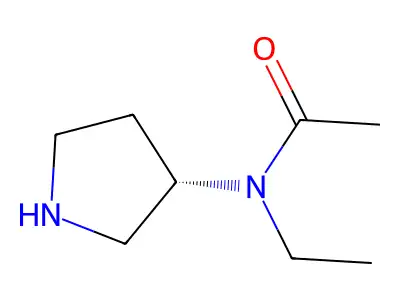 3-(N-Acetyl-N-ethylamino)pyrrolidine structure