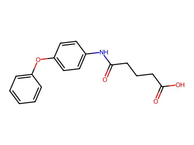 N-(4-Phenoxyphenyl)glutaramic acid structure
