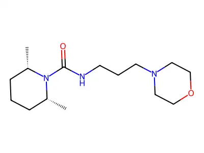 2,6-dimethyl-N-(3-morpholin-4-ylpropyl)piperidine-1-carboxamide structure