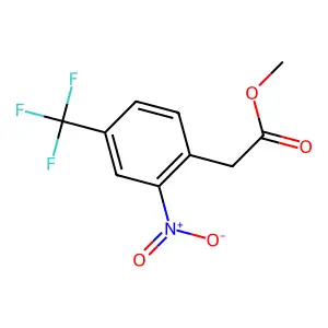 Methyl 2-(2-nitro-4-(trifluoromethyl)phenyl)acetate structure