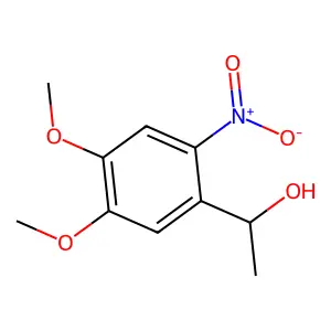 (1S)-1-(4,5-dimethoxy-2-nitrophenyl)ethan-1-ol structure