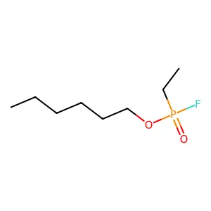 Hexyl ethylphosphonofluoridate structure