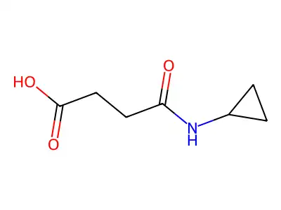 4-(Cyclopropylamino)-4-oxobutanoic acid structure