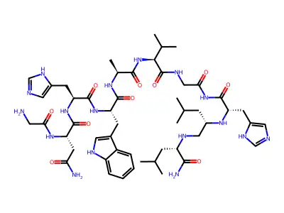 Neuromedin C, leu(9)-psi-(CH2NH)-leu(10)- structure