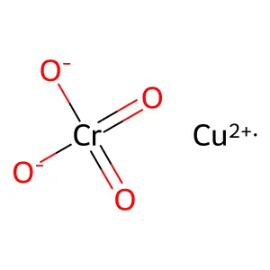 Cupric chromate(VI) structure