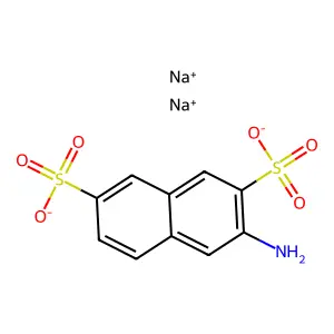 Disodium 3-amino-2,7-naphthalenedisulfonate structure