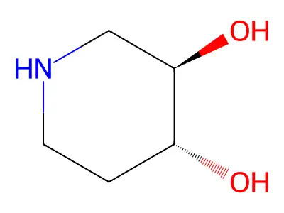 rel-(3R,4R)-3,4-Piperidinediol structure