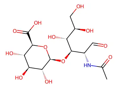 N-Acetylhyalobiuronic acid structure