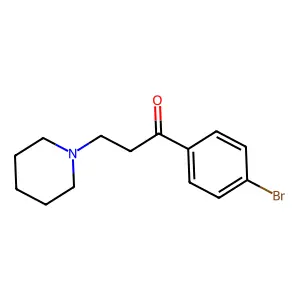 1-Propanone, 1-(4-bromophenyl)-3-(1-piperidinyl)- structure