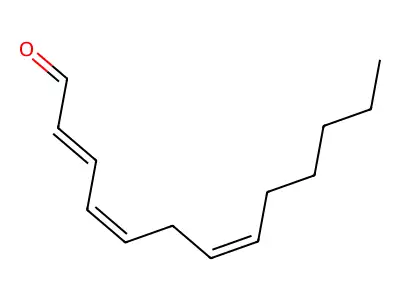 (E,Z,Z)-2,4,7-tridecatrien-1-al structure