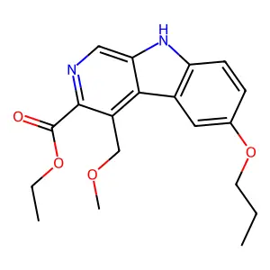 6-Propoxy-4-(methoxymethyl)-beta-carboline-3-carboxylic acid ethyl ester structure