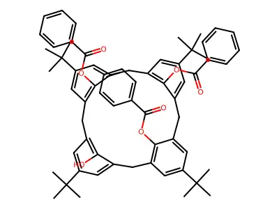 4-tert-Butylcalix[4]arene tribenzoate structure